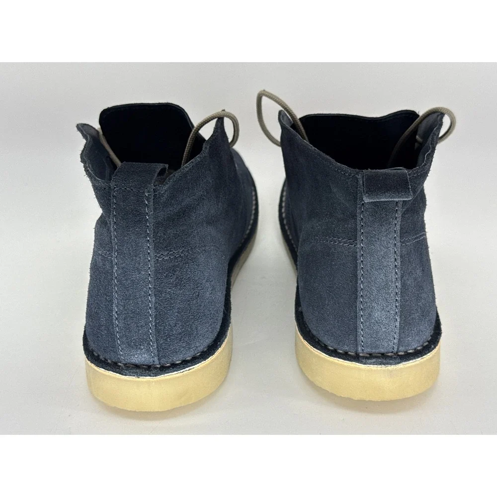 Kurt Geiger Chukka Boots Mens 45 Navy Suede Lace Up Ankle Dress Stylish Genuine